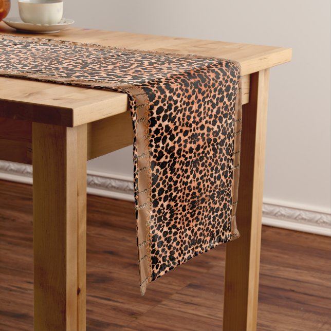 Luxurious Leopard Table Runner (In Situ)