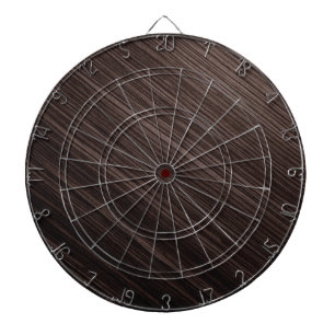 Luxurious Mahogany Wood Look Background Dartboard