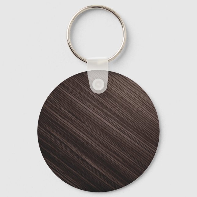 Luxurious Mahogany Wood Look Background Keychain (Front)
