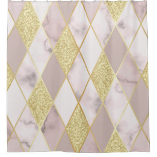 Luxurious Marble Golden Geometric