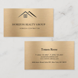Luxurious Metallic Gold Business Card
