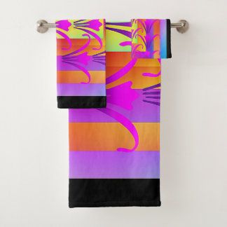 LUXURIOUS MIXED FLORA BATH TOWEL SET