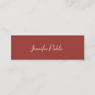 Luxurious Modern Template Elegant Colours Trendy Mini Business Card