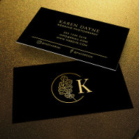 Luxurious Monogram Gold & Black Photography