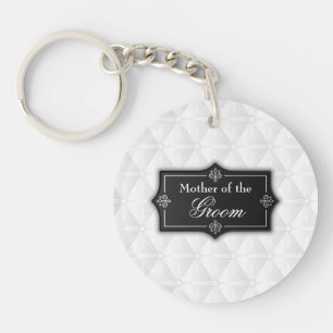 Luxurious Mother of the Groom Wedding Keychain