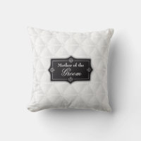 Luxurious Mother of the Groom Wedding Throw Pillow