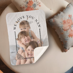 Luxurious Ornamental Dome Arch Effect Custom Photo Sherpa Blanket