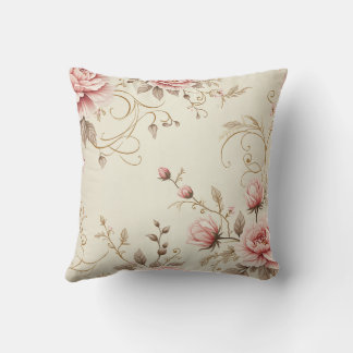 luxurious pattern throw pillow