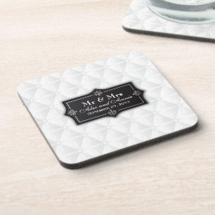 Luxurious Personalized Wedding Coaster