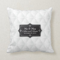 Luxurious Personalized Wedding | Throw Pillow