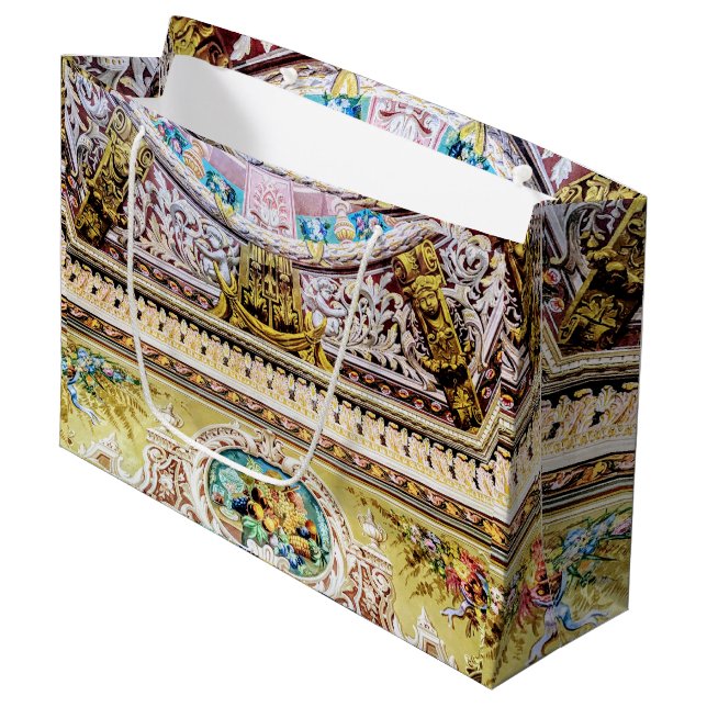 Luxurious Pink Gold Goddess of Harvest  Large Gift Bag (Front Angled)