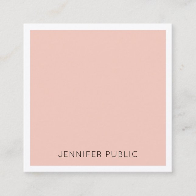 Luxurious Premium Silk Modern Elegant Template Square Business Card (Front)