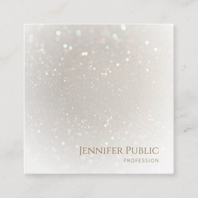Luxurious Professional Modern Elegant Template Square Business Card (Front)