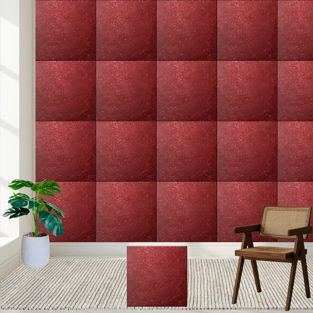 Luxurious  Radiant Red Glitter Stylish Wall Floor Tile (Luxurious Radiant Red Glitter Stylish Wall Floor Ceramic Tile)