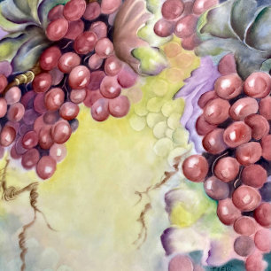 Luxurious Red Grape Pattern Napkin