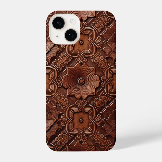 Luxurious Rich Mahogany iPhone Case  (Back)