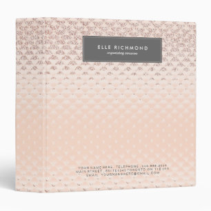 Luxurious Rose Gold Binder