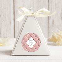 Luxurious Rose Gold Tufted Monogram
