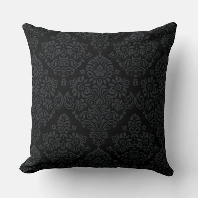 Luxurious Royal Damask Pattern Throw Pillow (Front)