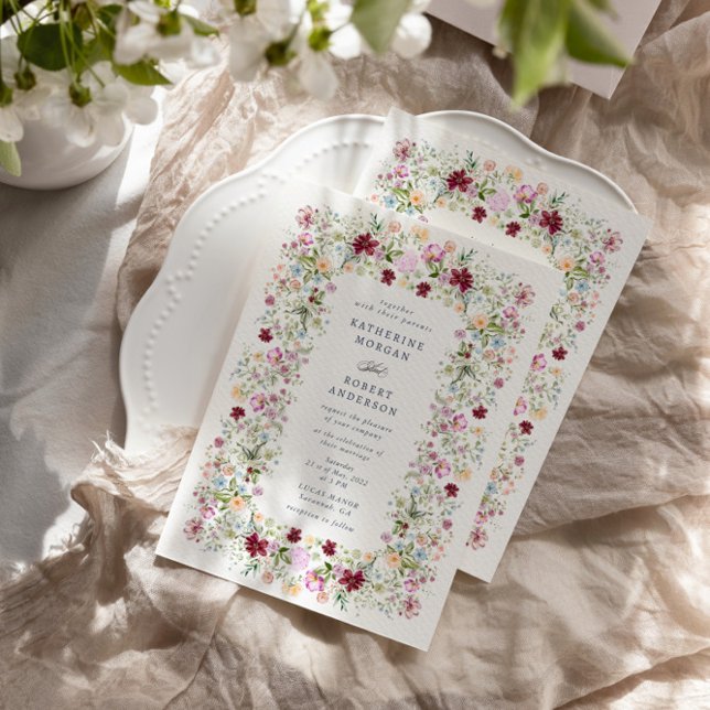 Luxurious Spring Garden Wedding Invitation (Creator Uploaded)