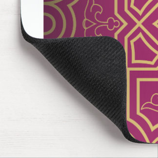 Luxurious Symmetrical Design with Floral Motifs. Mouse Pad