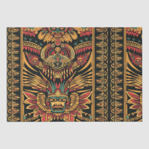 Luxurious Teal "Aztec Dream" Artistic Tissue Paper