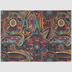 Luxurious Teal "Chronicle of the Ancients" Tissue Paper