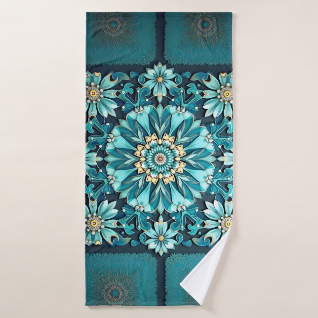 luxurious tiffany turquoise design bath towel (Bath Towel)