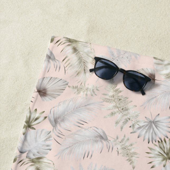 luxurious tropical foliage Monogram Yoga Mat (In Situ)