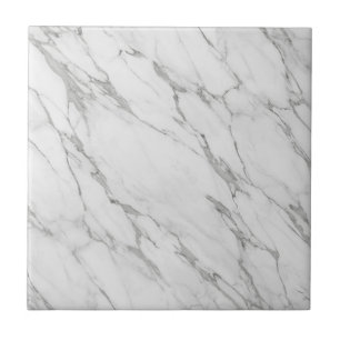 Luxurious White Marble Ceramic Tile