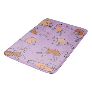 Luxuriously Soft Memory Foam, Cats Bath Mat