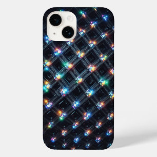 Luxury 3D Geometric Grid Multi-Colour Glowing Jewe Case-Mate iPhone 14 Case