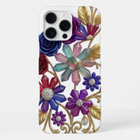 Luxury 3D Gold Floral Clipart - Royal Crystal