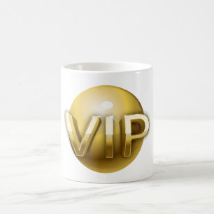 Luxury 3D Gold VIP Emblem Coffee Mug