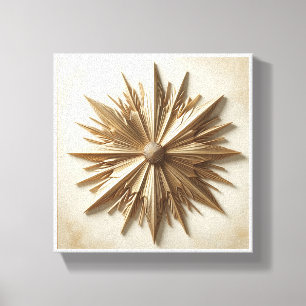 Luxury 3D Golden Sunburst Wall Art - Elegant Geome