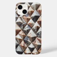 Luxury 3D Marble Geometric Phone Case - Elegant