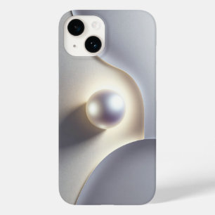 Luxury 3D Minimalist Pearl with Soft Ethereal Glow Case-Mate iPhone 14 Case