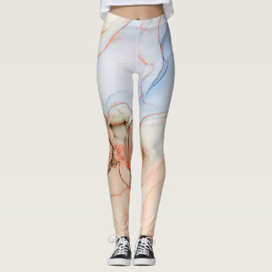 Luxury Abstract: Alcohol Ink Art Leggings