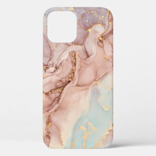 Luxury Abstract Fluid Alcohol Ink iPhone 12 Case