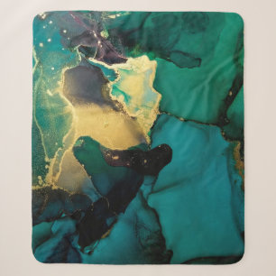 Luxury abstract fluid art painting background alco sherpa blanket