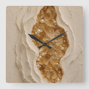 Luxury Abstract Geode Wall Clock