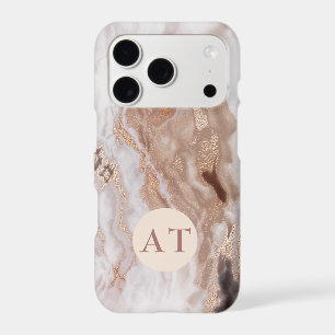 Luxury Abstract Gold Marble Pattern Monogram