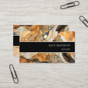 Luxury abstract liquid gold rock elegant unique  business card