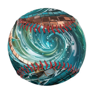 Luxury Abstract Mosaic Baseball