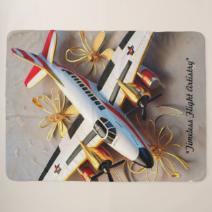 "Luxury Aerial Travel" Sherpa Blanket