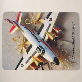 "Luxury Aerial Travel" Sherpa Blanket