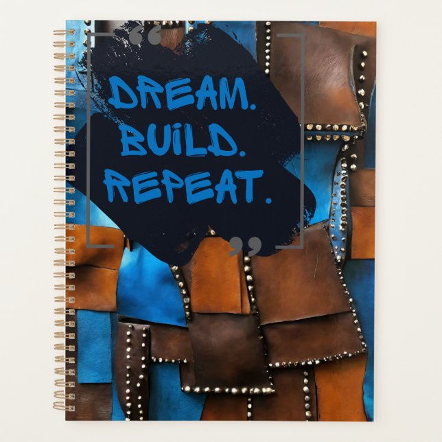 Luxury African Caribbean Heritage Mixed Media Planner (Front)