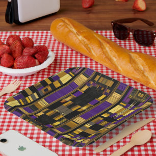 Luxury African Caribbean Heritage Multicolor Paper Plate
