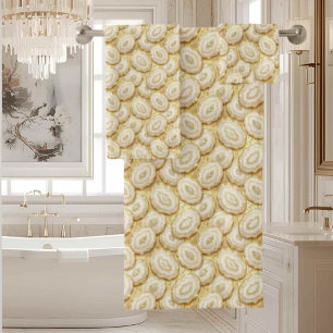 Luxury Agate Geode Towel Set - White & Gold