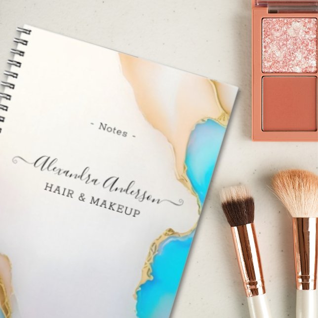 Luxury Agate Marble Signature Script Notebook (Luxury Agate Marble Signature Script Notebook)